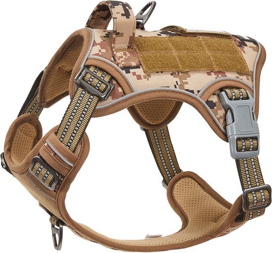 Wandelharnas Hond JAXY Kleur Khaki