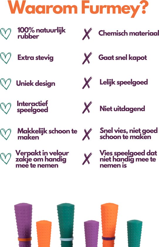 Kauwspeelgoed Furmey Zoomies Kauwstaaf Oranje Waarom